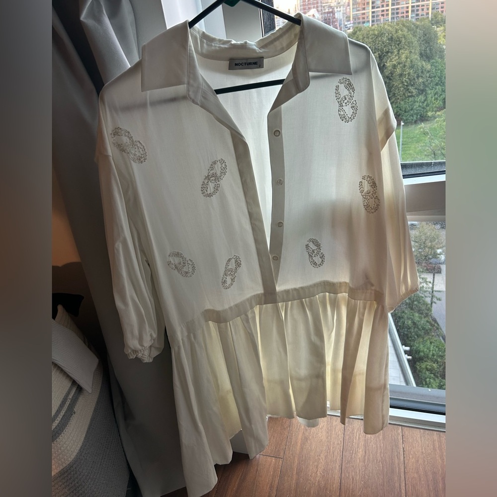 Nocturne White Women's Dress Size M